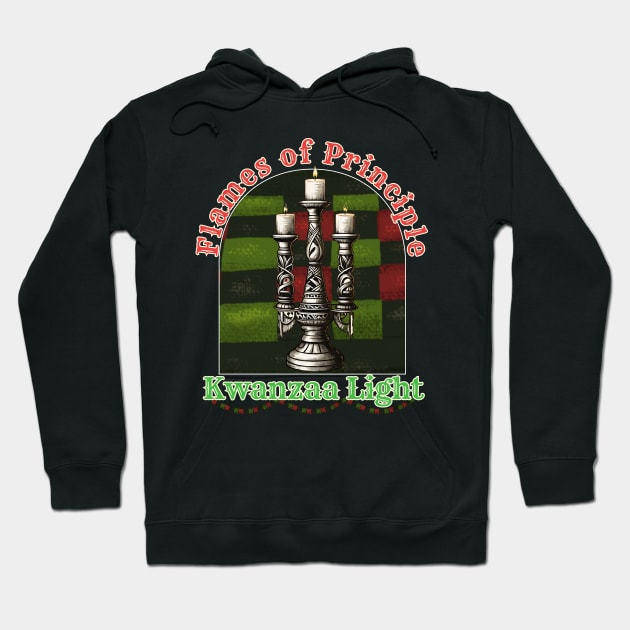 kwanzaa, flames of principle, Design Hoodie by Imaginator Studio